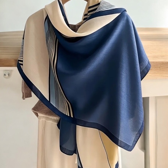 Chic Color Block Striped Scarf - Picture 1 of 1